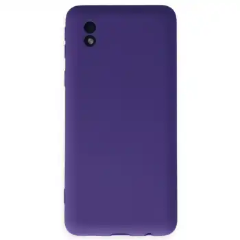 Samsung Galaxy A01 Core Kılıf Nano İçi Kadife Silikon - Mor
