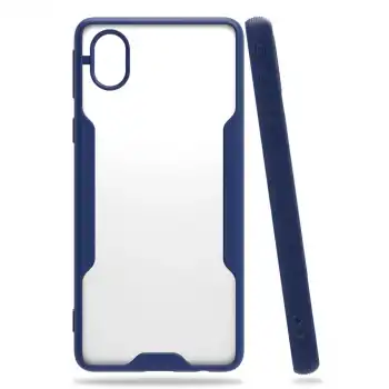Samsung Galaxy A01 Core Kılıf Platin Silikon - Lacivert