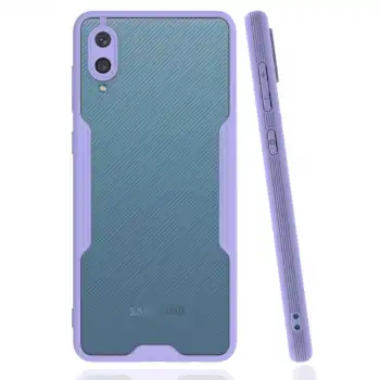 Samsung Galaxy A02 Kılıf Platin Silikon - Lila