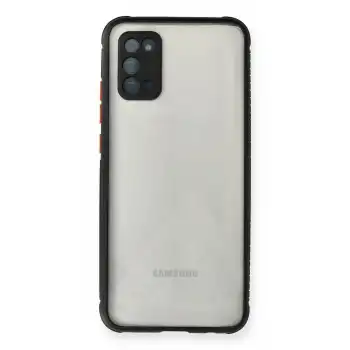 Samsung Galaxy A02s Kılıf Miami Şeffaf Silikon - Siyah