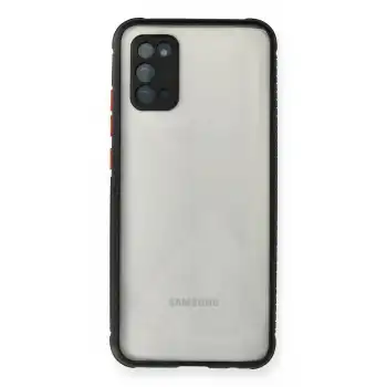 Samsung Galaxy A02s Kılıf Miami Şeffaf Silikon - Siyah