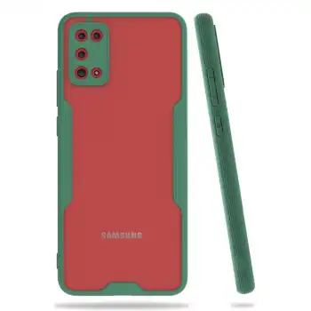 Samsung Galaxy A02s Kılıf Platin Silikon - Yeşil