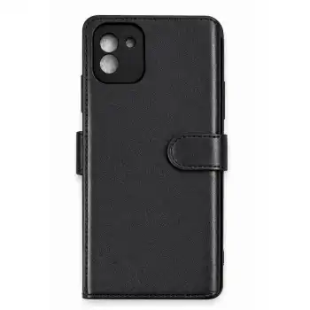 Samsung Galaxy A03 Core Kılıf Trend S Plus Kapaklı Kılıf - Siyah