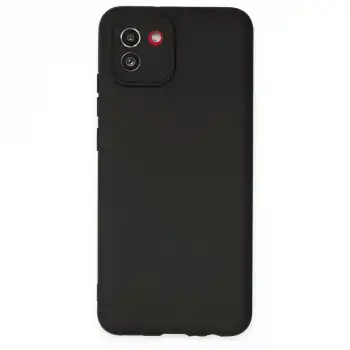 Samsung Galaxy A03 Kılıf First Silikon - Siyah