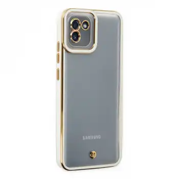 Samsung Galaxy A03 Kılıf Liva Lens Silikon - Beyaz