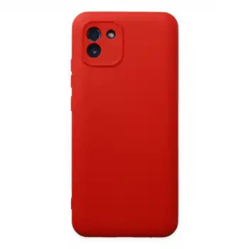 Samsung Galaxy A03 Kılıf Nano İçi Kadife Silikon - Kırmızı