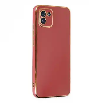 Samsung Galaxy A03 Kılıf Volet Silikon - Kırmızı