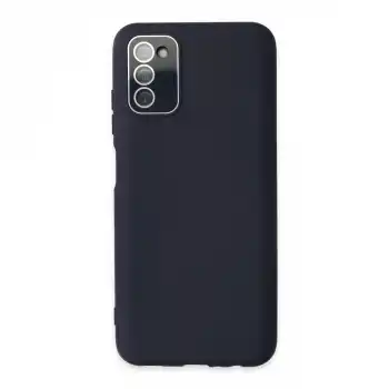 Samsung Galaxy A03s Kılıf Lansman Glass Kapak - Lacivert
