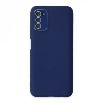 Samsung Galaxy A03s Kılıf Lansman Glass Kapak - Sky Blue