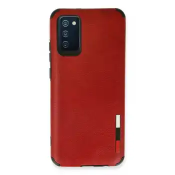 Samsung Galaxy A03s Kılıf Loop Deri Silikon - Kırmızı