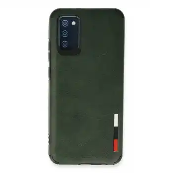 Samsung Galaxy A03s Kılıf Loop Deri Silikon - Yeşil