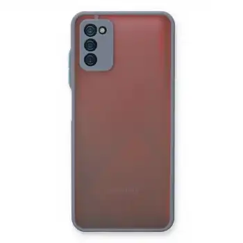 Samsung Galaxy A03s Kılıf Montreal Silikon Kapak - Gri