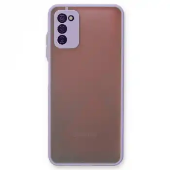 Samsung Galaxy A03s Kılıf Montreal Silikon Kapak - Mor