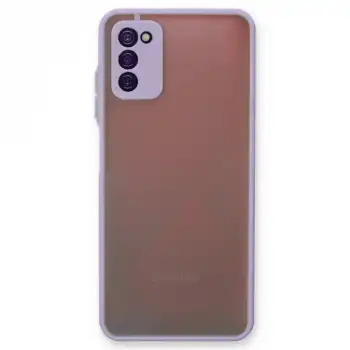 Samsung Galaxy A03s Kılıf Montreal Silikon Kapak - Mor
