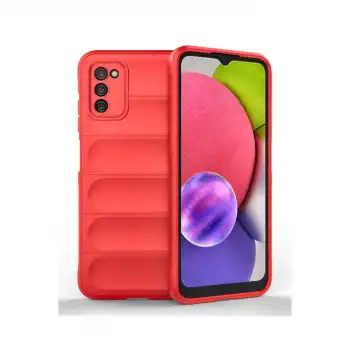 Samsung Galaxy A03s Kılıf Optimum Silikon - Kırmızı