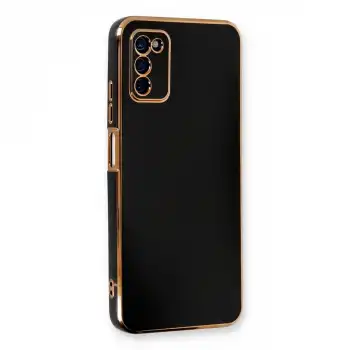 Samsung Galaxy A03s Kılıf Volet Silikon - Siyah