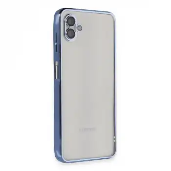 Samsung Galaxy A04 Kılıf Razer Lensli Silikon - Açık Mavi