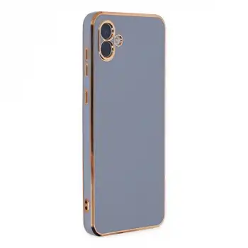 Samsung Galaxy A04 Kılıf Volet Silikon - Mavi