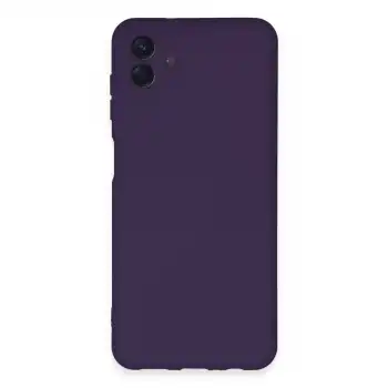Samsung Galaxy A04e Kılıf Nano İçi Kadife Silikon - Mor