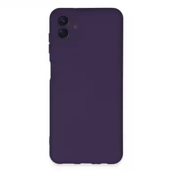 Samsung Galaxy A04e Kılıf Nano İçi Kadife Silikon - Mor