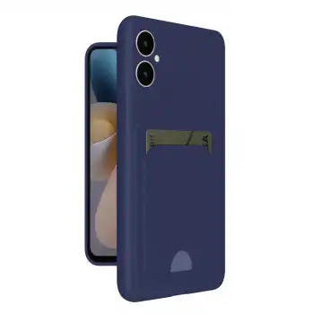 Samsung Galaxy A05 Kelvin Kartvizitli Silikon - Lacivert