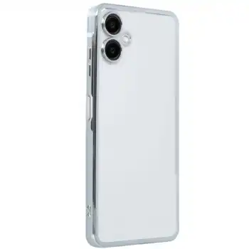 Samsung Galaxy A06 Kılıf Razer Lensli Silikon - Gümüş
