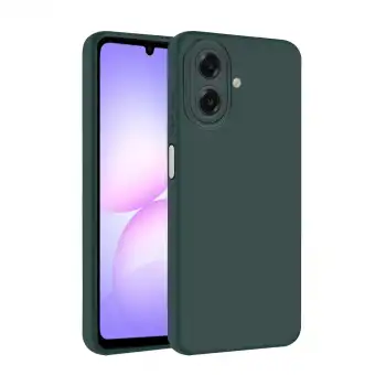 Samsung Galaxy A07 4g First Silikon - Koyu Yeşil