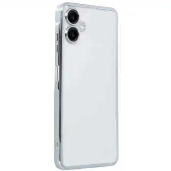 Samsung Galaxy A07 4g Razer Lensli Silikon - Gümüş