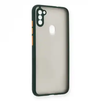 Samsung Galaxy A11 Kılıf Montreal Silikon Kapak - Yeşil