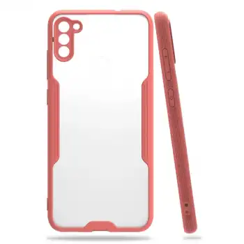 Samsung Galaxy A11 Kılıf Platin Silikon - Pembe