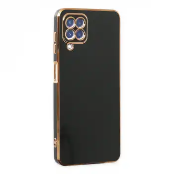 Samsung Galaxy A12 Kılıf Volet Silikon - Siyah