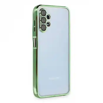 Samsung Galaxy A13 4g Kılıf Razer Lensli Silikon - Yeşil