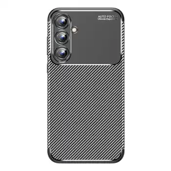 Samsung Galaxy A15 4g Kılıf Auto Focus Karbon Kapak - Siyah