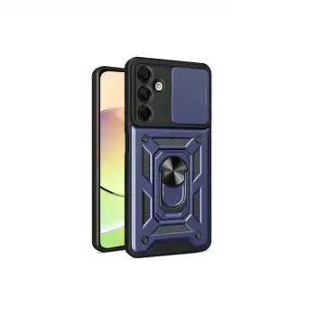 Samsung Galaxy A16 5g Kılıf Pars Lens Yüzüklü Silikon - Lacivert