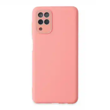 Samsung Galaxy A22 Kılıf Lansman Glass Kapak - Pembe