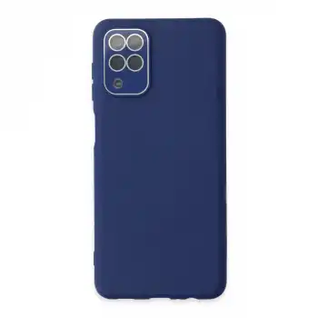 Samsung Galaxy A22 Kılıf Lansman Glass Kapak - Sky Blue