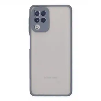 Samsung Galaxy A22 Kılıf Montreal Silikon Kapak - Gri