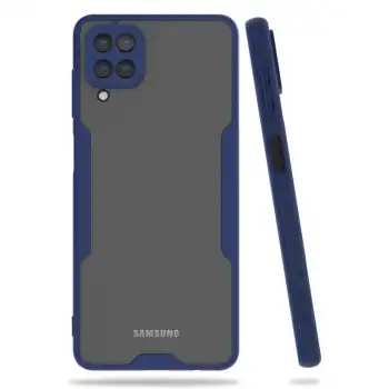 Samsung Galaxy A22 Kılıf Platin Silikon - Lacivert