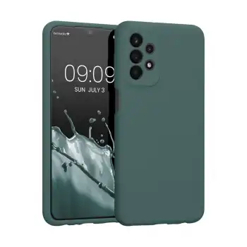 Samsung Galaxy A23 4g Kılıf First Silikon - Koyu Yeşil