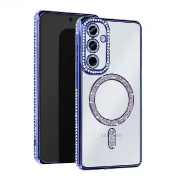 Samsung Galaxy A25 5g Joke Simli Magneticsafe Kılıf - Mavi