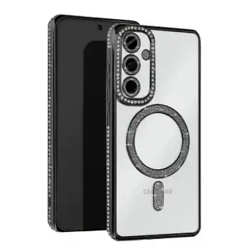 Samsung Galaxy A25 5g Joke Simli Magneticsafe Kılıf - Siyah