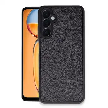 Samsung Galaxy A25 5g Kılıf Aras Deri Kapak - Siyah