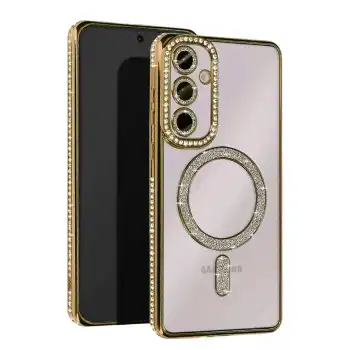 Samsung Galaxy A26 Joke Simli Magneticsafe Kılıf - Gold