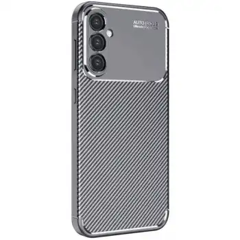 Samsung Galaxy A26 Kılıf Auto Focus Karbon Kapak - Gri