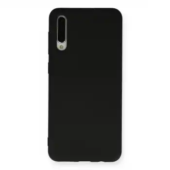 Samsung Galaxy A30s Kılıf Nano İçi Kadife Silikon - Siyah