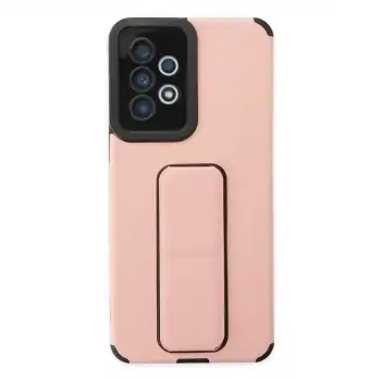 Samsung Galaxy A33 5g Kılıf Mega Standlı Silikon - Pudra