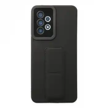Samsung Galaxy A33 5g Kılıf Mega Standlı Silikon - Siyah