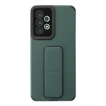 Samsung Galaxy A33 5g Kılıf Mega Standlı Silikon - Yeşil