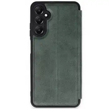 Samsung Galaxy A35 5g Kılıf Flip Cover - Koyu Yeşil