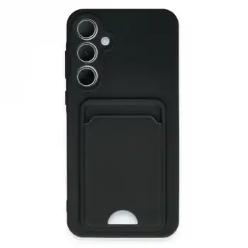 Samsung Galaxy A35 5g Kılıf Kelvin Kartvizitli Silikon - Siyah